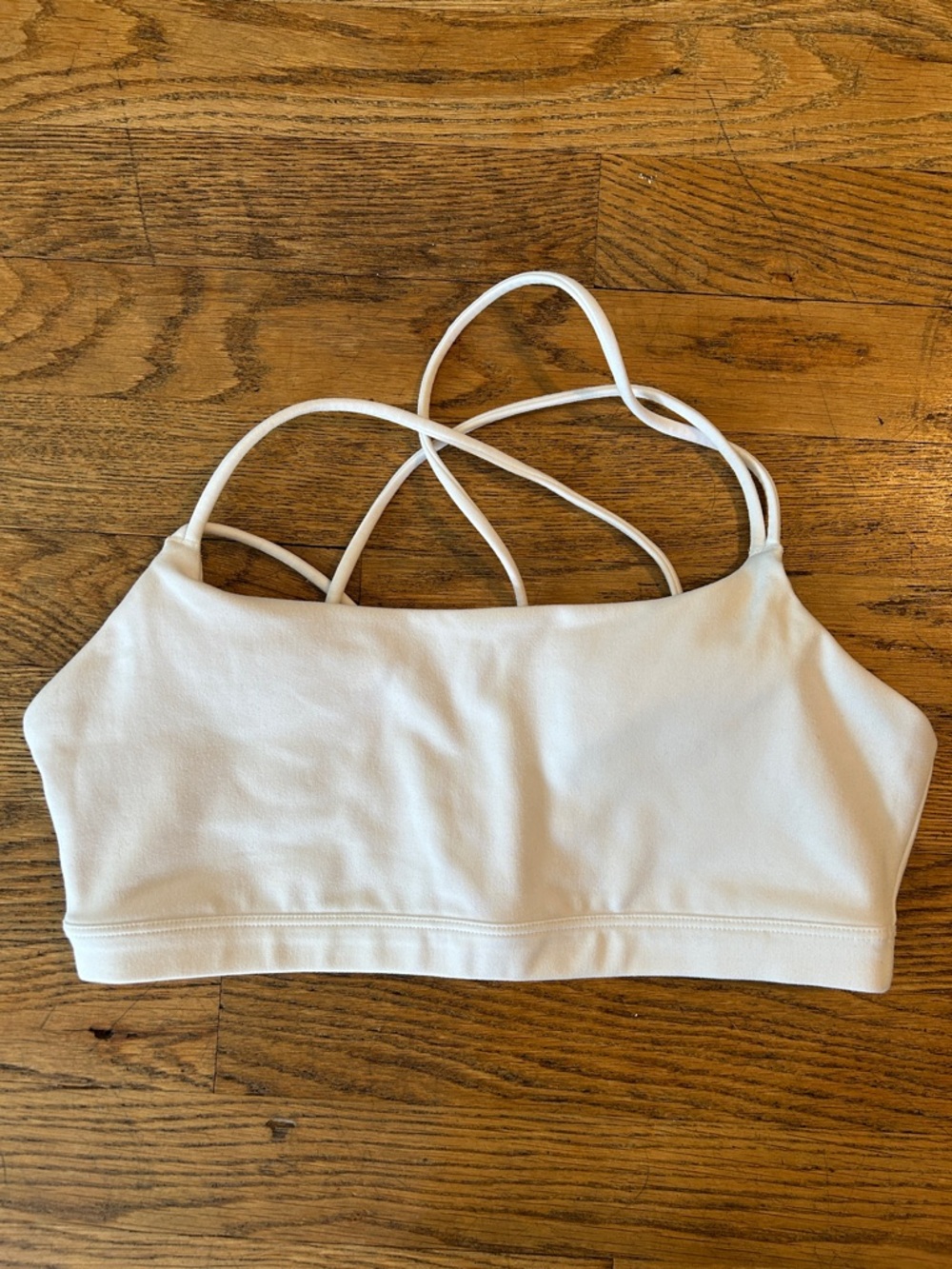 White GapFit sports bra